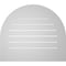 Ekena Millwork Round Top Surface Mount PVC Gable Vent: Functional, w/ 3-1/2"W x 1"P Standard Frame, 30"W x 26"H GVPRT30X2601SF - alternate 4
